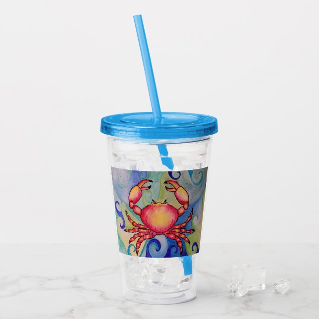 Happy Crab Tumbler (Front Ice)