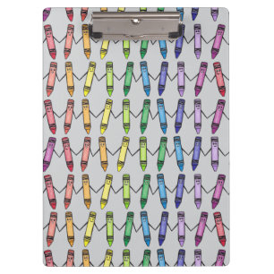 Happy Crayons Pattern Clipboard