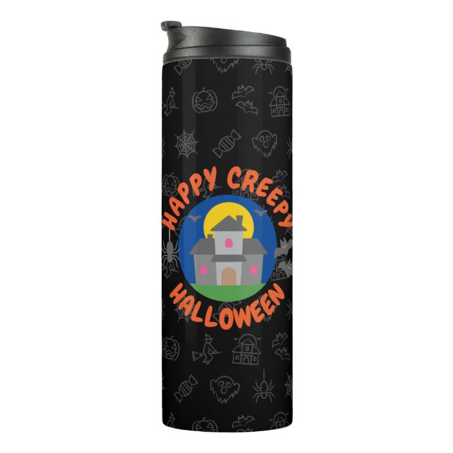 Happy creepy Halloween - Kids Thermal Tumbler (Rotated Right)