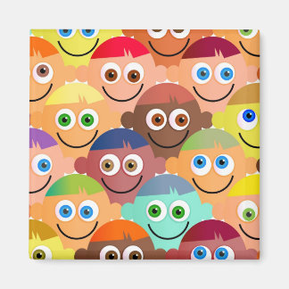 Happy Crowd Magnet