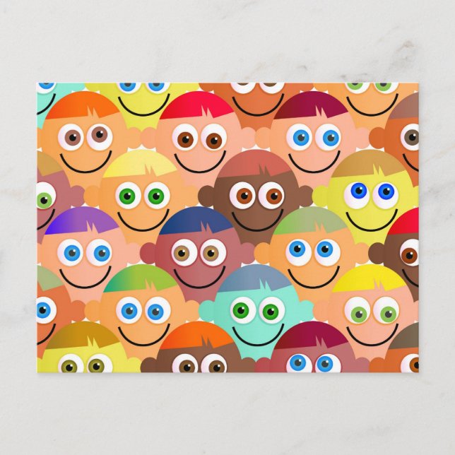 Happy Crowd Postcard (Front)