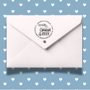 Happy Cruise Diva Theme Self-inking Stamp
