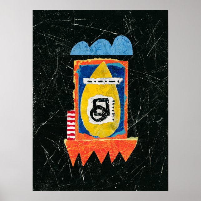 Happy Cry Poster Wall Art - Abstract Art (Front)