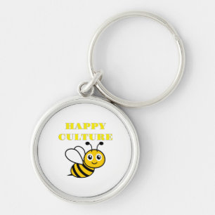 happy culture key ring