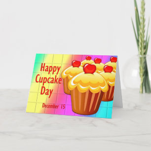 Happy Cupcake Day December 15 Card