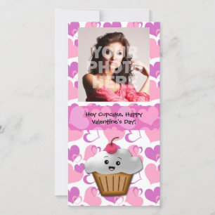 Happy Cupcake Valentine Holiday Card