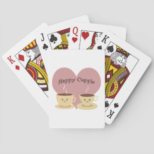 Happy Cupple! Cute Coffee Playing Cards