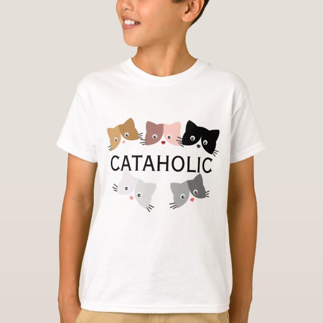 Happy Curious Kittens T-Shirt (Front)