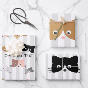 Happy Curious Kittens  Wrapping Paper