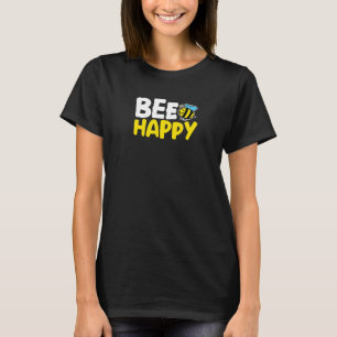 Happy cute bee insect for yellow honey T-Shirt