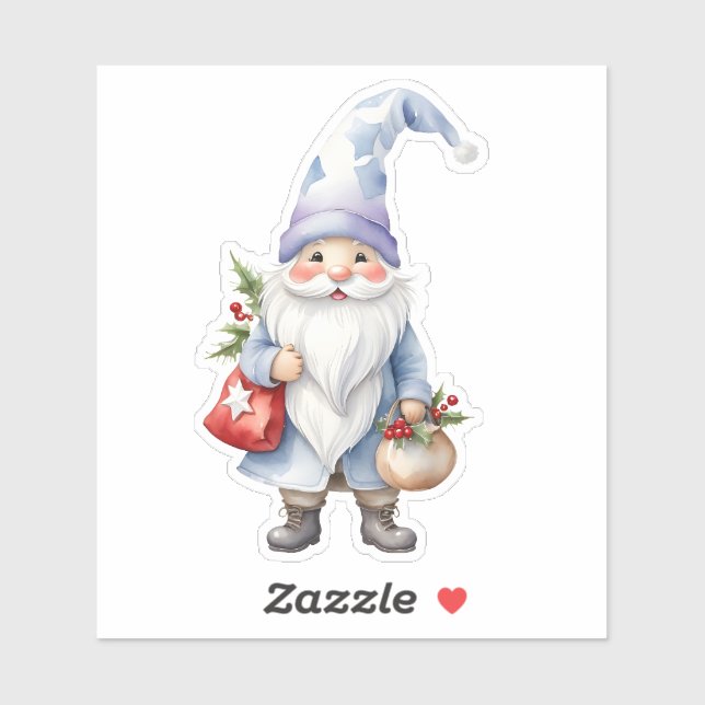 Happy Cute Christmas Gnome Elf (Sheet)