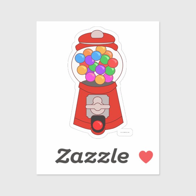 Happy Cute Gumball Machine Cartoon Art   (Sheet)