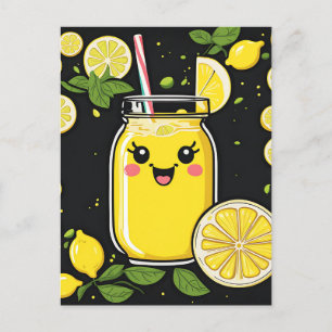 Happy Cute Lemonade Postcard