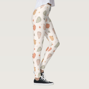Happy Cute Pumpkin Pattern - Leggings