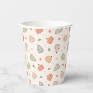 Happy Cute Pumpkin Pattern - Paper Cups