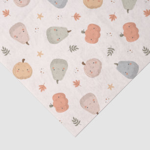 Happy Cute Pumpkin Pattern - Tissue Paper