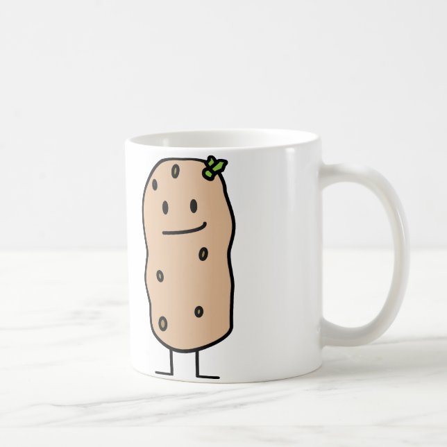 Happy Cute Smiling Potato Coffee Mug (Right)