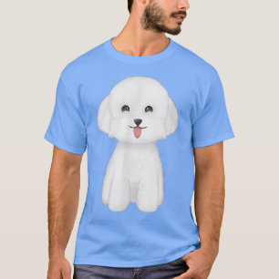 Happy Cute White Dog T-Shirt