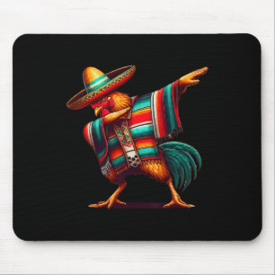 Happy Dabbing Mexican Chicken Cinco De Mayo Lover Mouse Mat