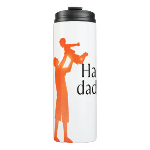Happy Dad Day Mug – Father & Child Silhouette Gift