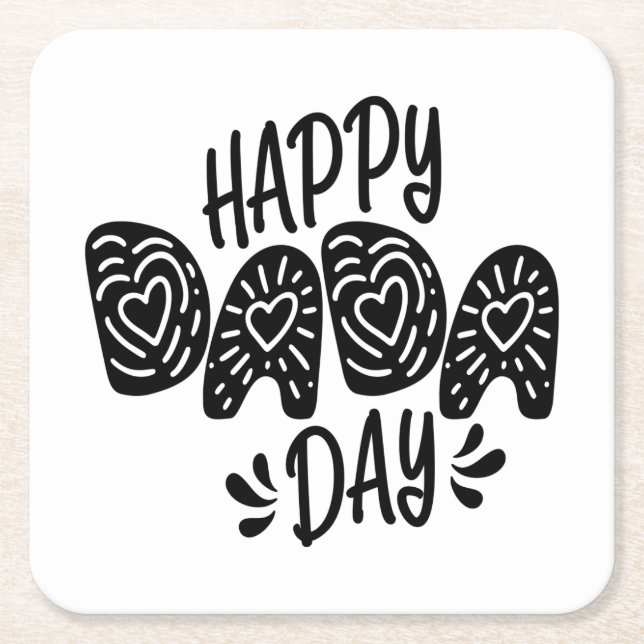 Happy Dada Day Happy Father's Day | Coaster (Front)