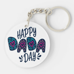 Happy Dada Day Happy Father's Day   Keychain