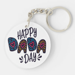 Happy Dada Day Happy Father's Day   Keychain
