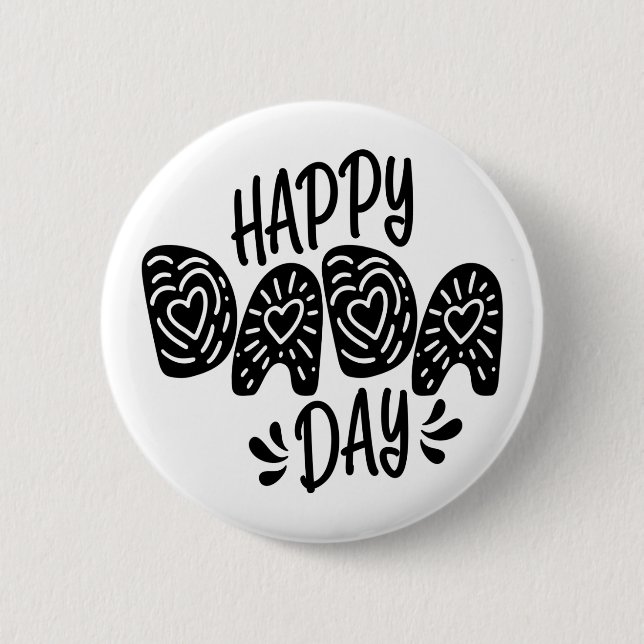 Happy Dada Day Happy Father's Day | Pin Button (Front)