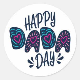 Happy Dada Day Happy Father's Day Sticker