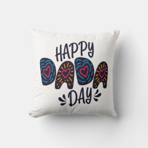 Happy Dada Day Happy Father's Day   Throw Pillow