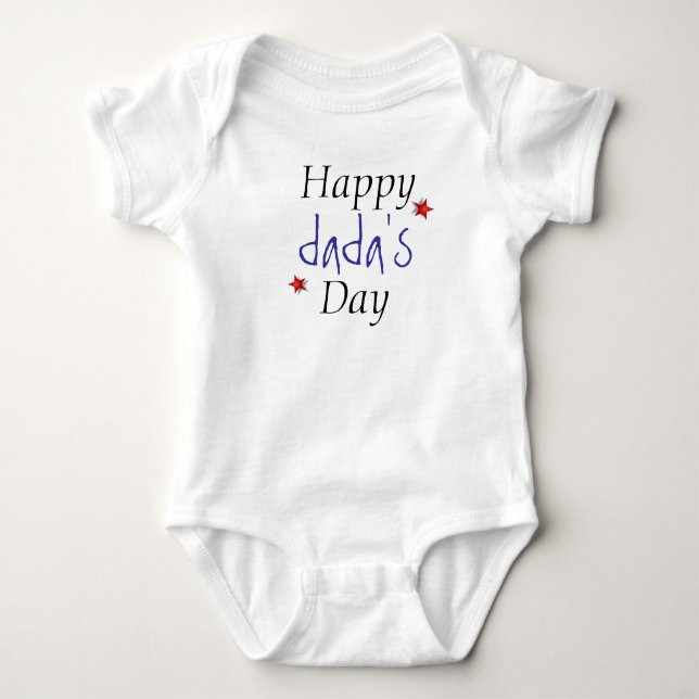 Happy  dada's  Day Baby Bodysuit (Front)