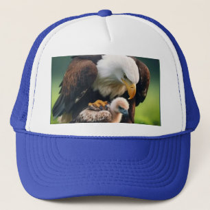 Happy Dad's Day American Father Like an Eagle Trucker Hat