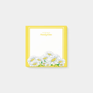 Happy Daisies Yellow-White  Post-it Notes