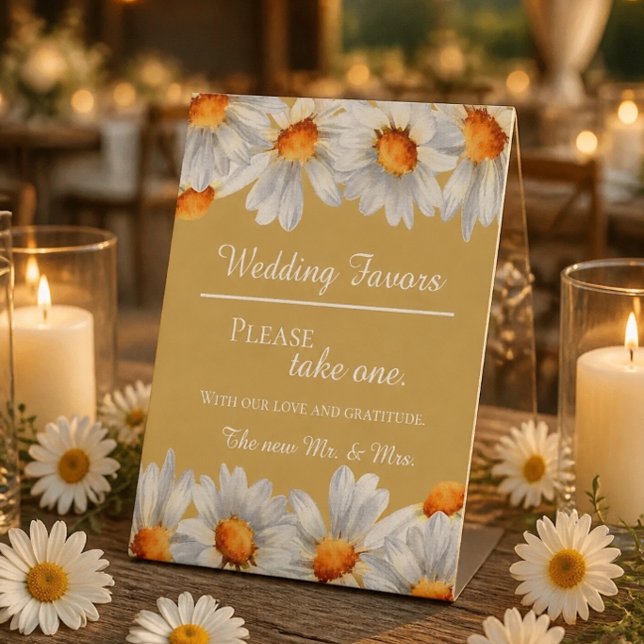 Happy Daisy Wedding Favour Sign (Creator Uploaded)