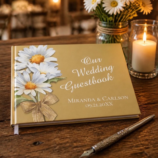 Happy Daisy Wedding Guestbook (Creator Uploaded)