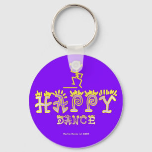 Happy Dance (2b) Keychain