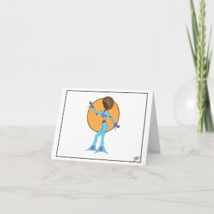 HAPPY DANCE Blank Thank You Card