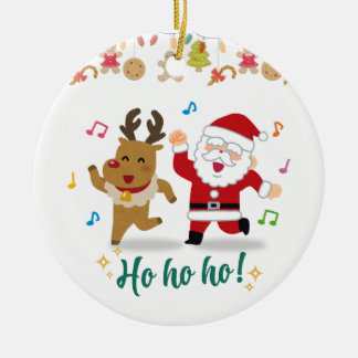 Happy dance ceramic tree decoration