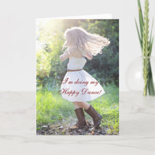 HAPPY DANCE ENCOURAGEMENT CARD