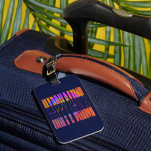 Happy Dance Eye Catching Colourful Luggage Tag
