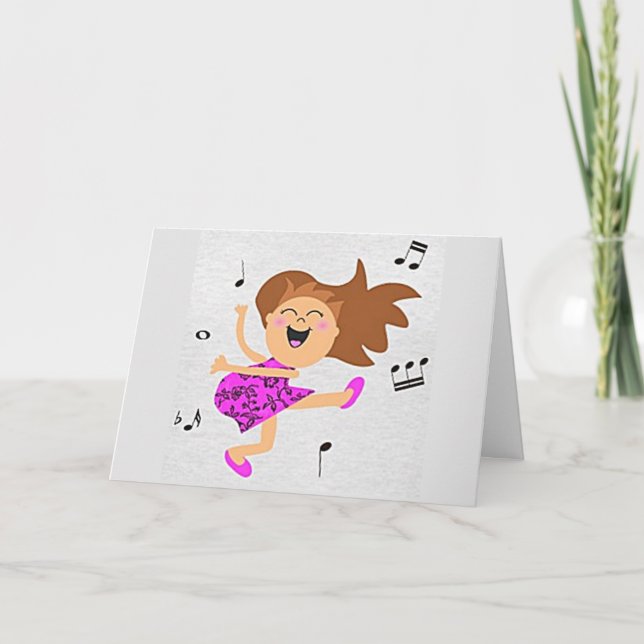 HAPPY DANCE FOR IT IS "YOUR BIRTHDAY TODAY" CARD (Front)