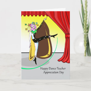 Happy Dance Teacher Appreciation Day, Performance Card