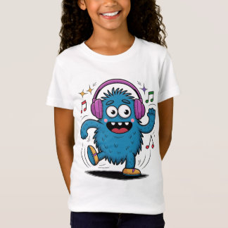 Happy Dancing Monster T-Shirt with Headphones
