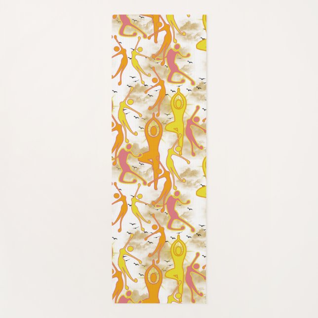 Happy  Dancing Yoga Girls Mat (Front)