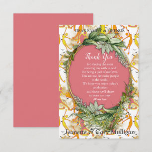 Happy  Dancing Yoga Girls thank you   RSVP Card