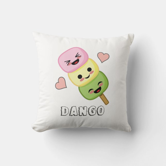 Happy Dango Dumplings Cushion (Front)