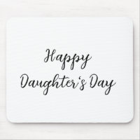 Happy daughters day si.ple minimal add name text t