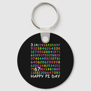 Happy day 3.14 math lover 67 math teachers kids key ring