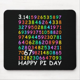 Happy day 3.14 math lover 67 math teachers kids mouse mat