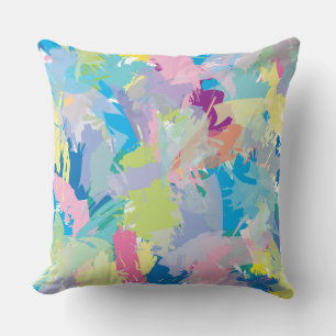 Happy Day Abstract Art Modern Stylish Unique Cushion